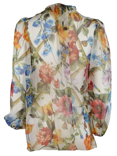 Shop Dolce & Gabbana Floral Print Blouse
