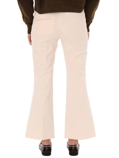 Shop Isabel Marant Lyre Ecru Flared Pants In White