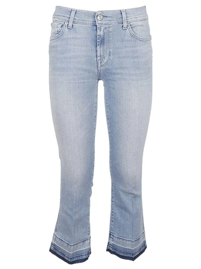 Shop 7 For All Mankind Cropped Bootcut Jeans In Sliillbre