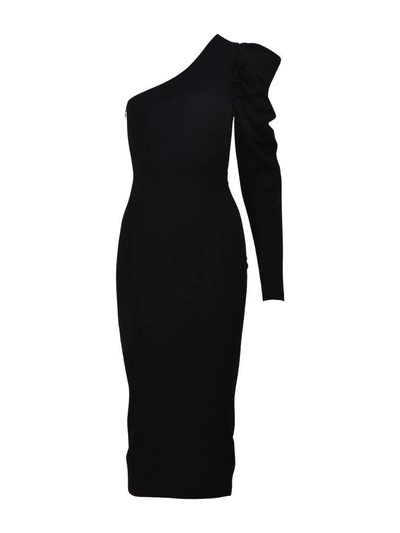 Shop Stella Mccartney One-shoulder Dress Black