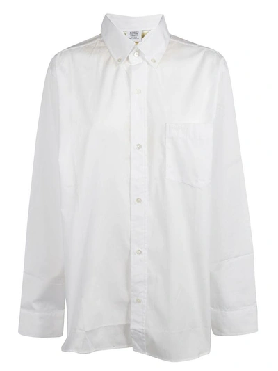 Shop Vetements Long Sleeves Shirt In White