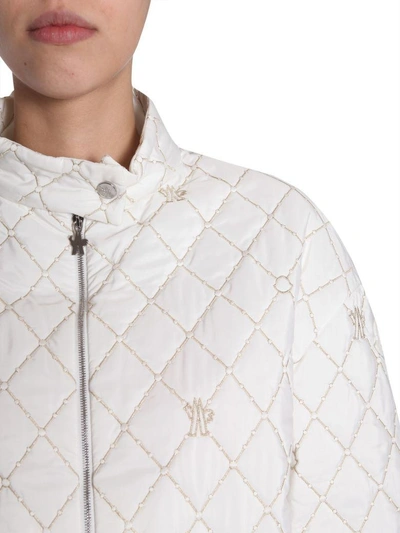 Shop Moncler Cabriole Down Jacket In Bianco