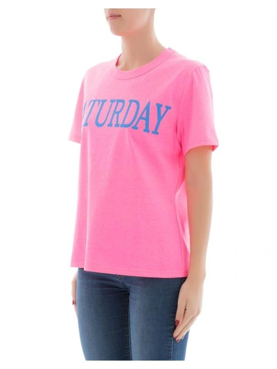 Shop Alberta Ferretti Pink Cotton T-shirt