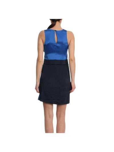 Shop Armani Collezioni Dress Dress Women Armani Exchange In Blue