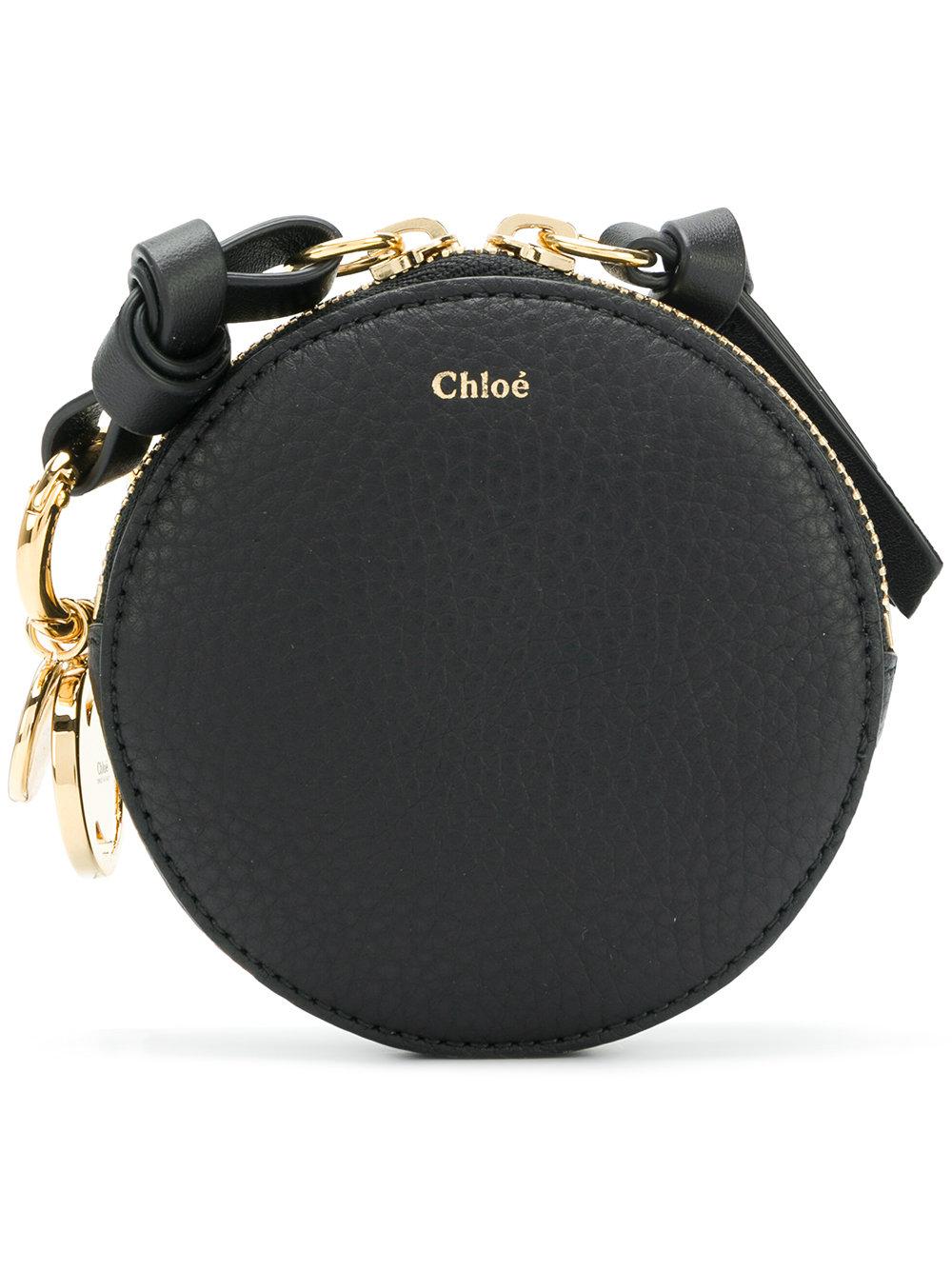 chloe round coin purse