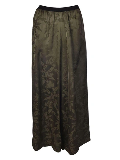 Shop Antonio Marras Leaves Print Trousers In Green