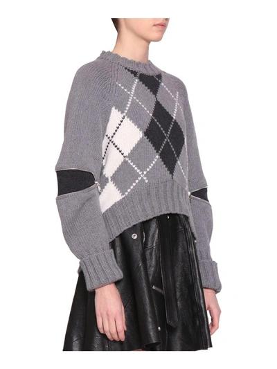 Shop Alexander Mcqueen Wool Sweater In Grigio