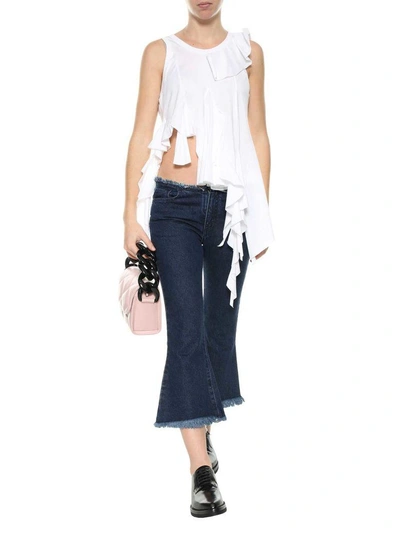 Shop Marques' Almeida Flared Jeans In Indigo