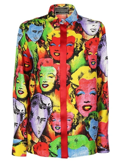 Shop Versace Shirt In Multicolour