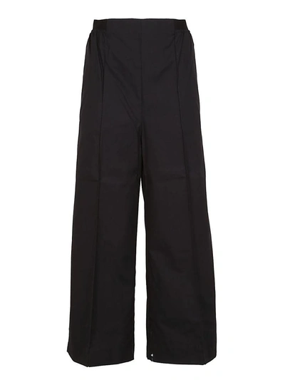 Shop Sportmax Lace Detail Trousers In Black