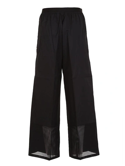 Shop Sportmax Lace Detail Trousers In Black