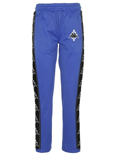 Shop Marcelo Burlon County Of Milan Kappa Track Pants In Blu-bianco