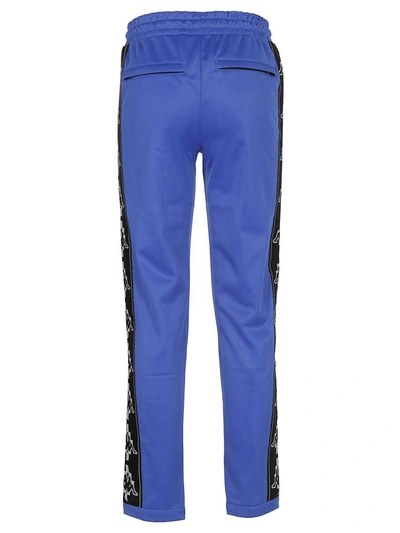 Shop Marcelo Burlon County Of Milan Kappa Track Pants In Blu-bianco