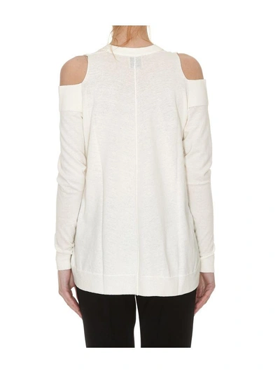 Shop Nude () V-neck Sweater In Off White