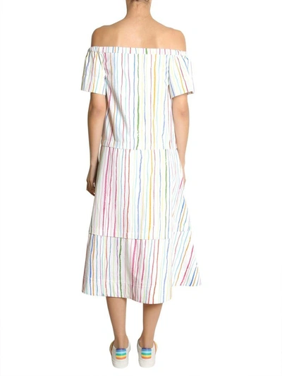 Shop Mira Mikati Off-shoulder Dress In Multicolor
