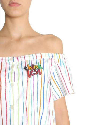 Shop Mira Mikati Off-shoulder Dress In Multicolor