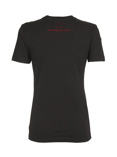 Shop Paco Rabanne Printed T-shirt In Black