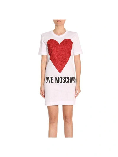 Shop Love Moschino Dress Dress Women Moschino Love In White