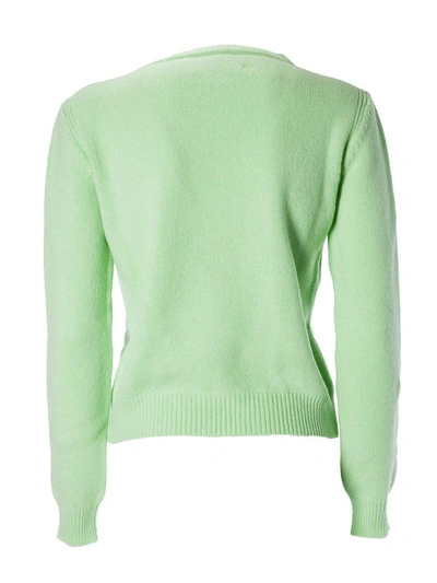 Shop Alberta Ferretti Thursday Sweater In Verde Mela