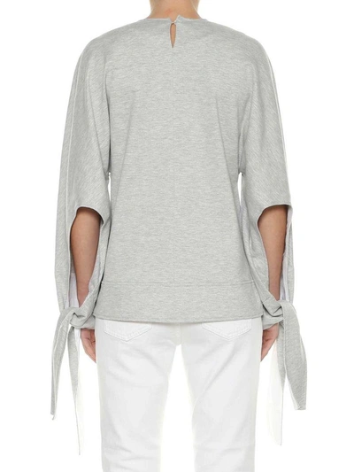 Shop Victoria Victoria Beckham Sweatshirt In Grigio