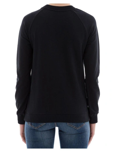 Shop Balmain Black Cotton Sweater