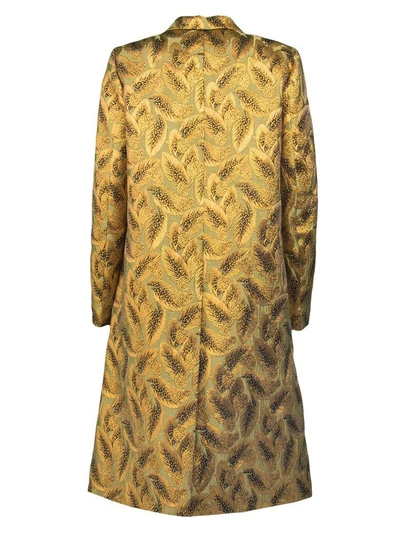 Shop Dries Van Noten Ricks Coat In Goldgold
