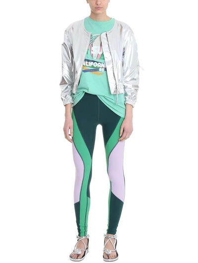 Shop Isabel Marant Teldis Green Purple Leggings