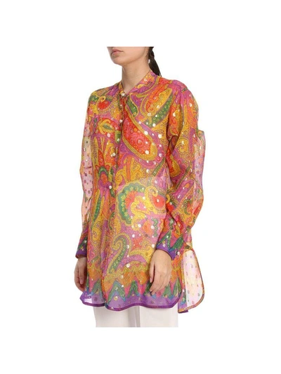 Shop Etro Shirt Shirt Women  In Multicolor