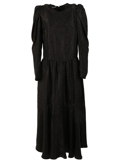 Shop Stella Mccartney Ruched Dress In Nero