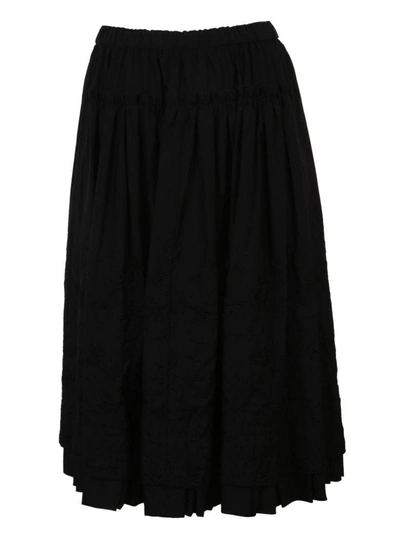 Shop Comme Des Garçons S Flared Skirt In Black