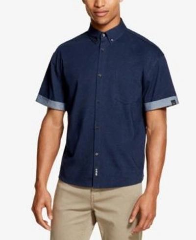 Shop Dkny Men's Knit Pocket Shirt, Created For Macy's In Total Eclipse