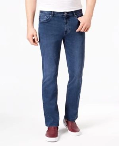 Shop Dkny Men's Slim-straight Fit Stretch Jeans, Created For Macy's In Varsity Blue