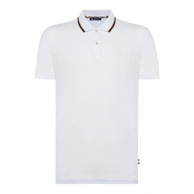 Shop Aquascutum Bosley Stripe Collar Polo Shirt