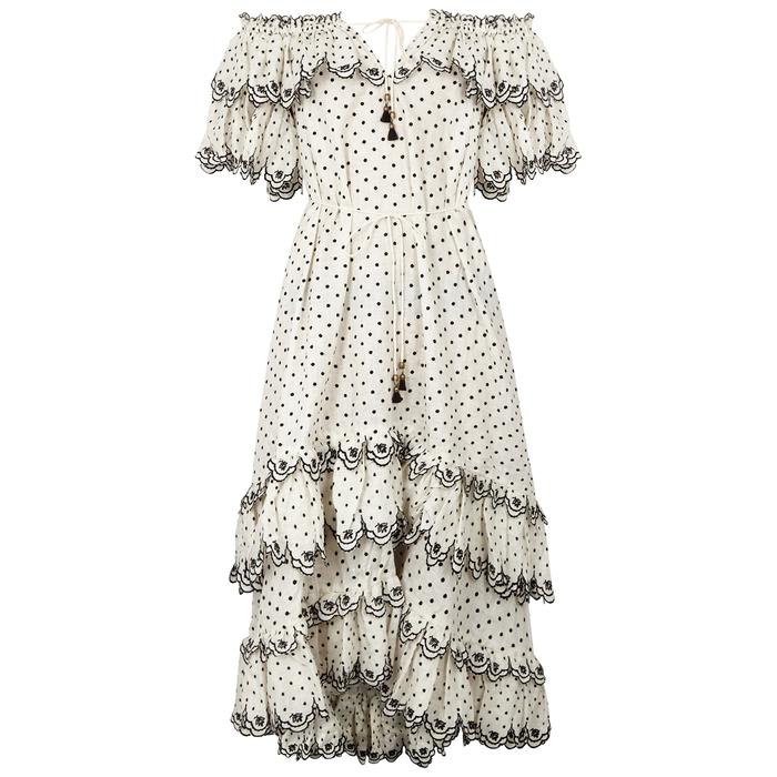 zimmermann black and white dress