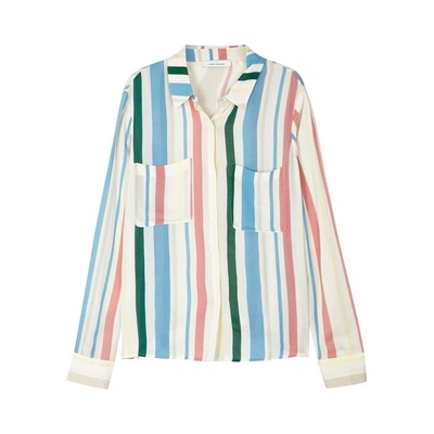Shop Samsoe & Samsoe Milly Striped Jersey Shirt