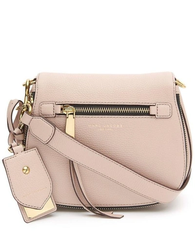 Shop Marc Jacobs Recruit Small Nomad Cross Body Saddle Bag In Pink