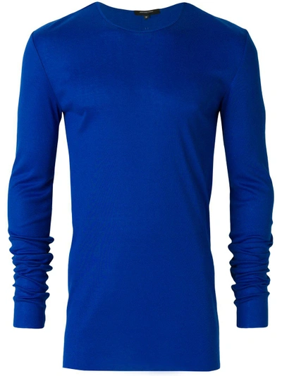 Shop Unconditional Ribbed Crew Neck Top - Blue