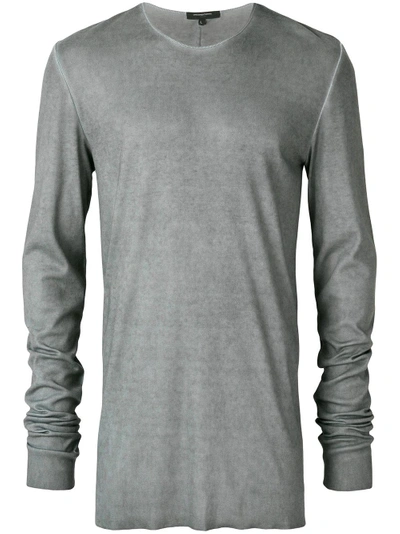 Shop Unconditional Ribbed Crew Neck Top - Grey