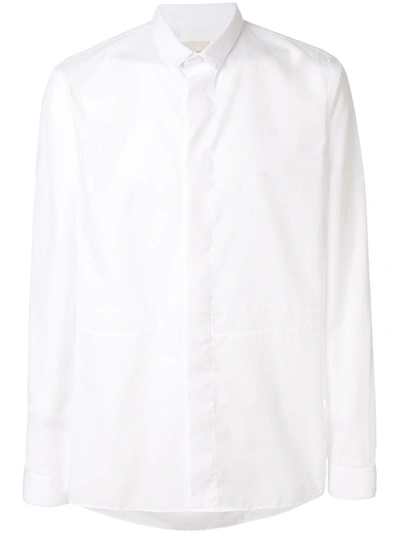 Shop Sartorial Monk Mini Collar Shirt - White
