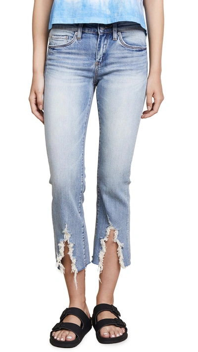 Shop Blank Denim The Varick Cropped Flare Jeans In Constant Convo