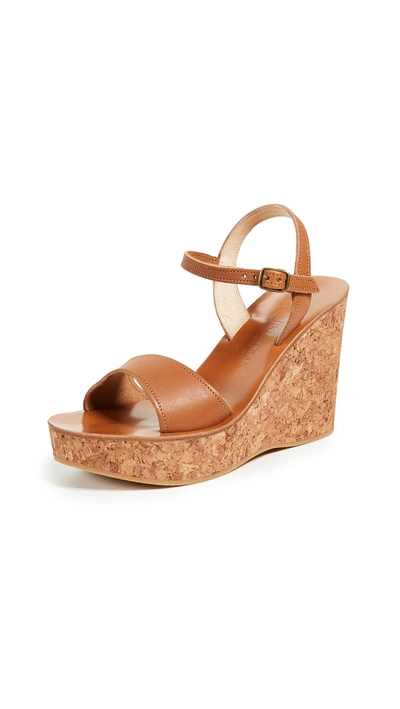 Shop Kjacques Sharon Wedges In Pul Naturel