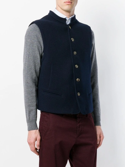 Shop Holland & Holland Classic Waistcoat - Blue