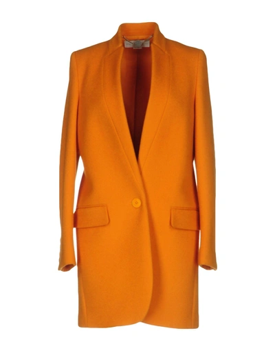 Shop Stella Mccartney Coat In Azure