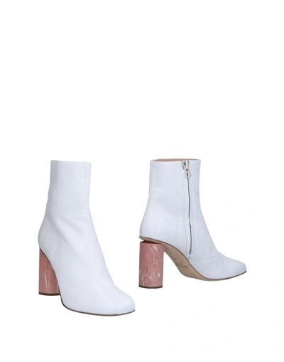 Shop Acne Studios Ankle Boots In White