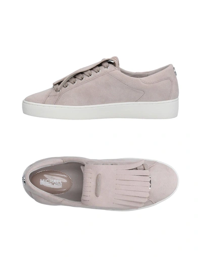 Shop Michael Michael Kors Sneakers In Dove Grey