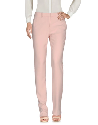 Shop Theory Casual Pants In Pale Pink