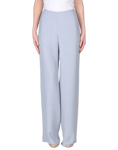 Shop Armani Collezioni Pants In Light Grey