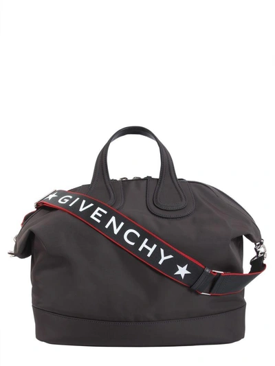 Shop Givenchy Nightingale Handbag In Grigio