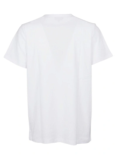 Shop Apc A.p.c. Logo Print T-shirt In Blanc