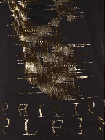 Shop Philipp Plein T-shirt In Nero Oro